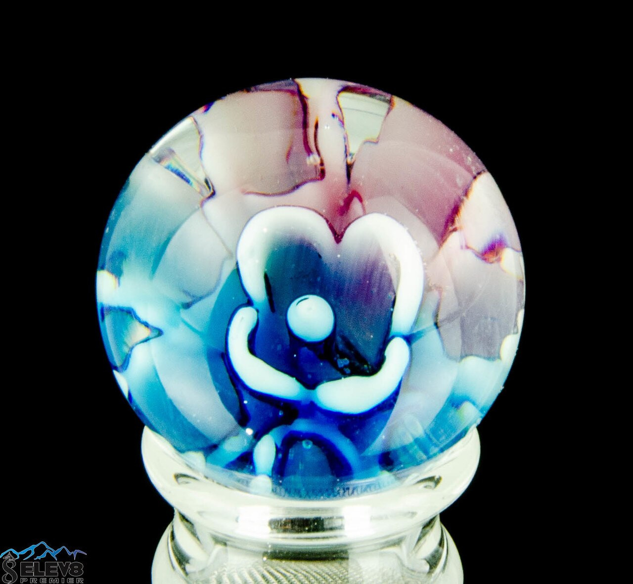 Soft Glass Flower Marble #1
